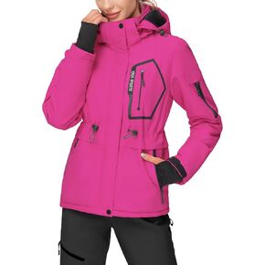 IUGA Women's Waterproof Ski Jackets Warm Winter Snow Coats Windproof Jackets Outdoor Mountain Hooded Raincoat with Pockets