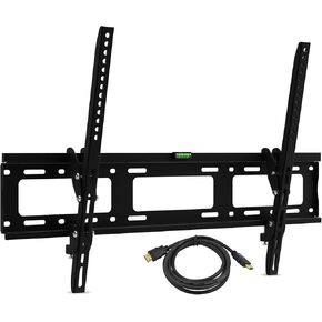 Ematic Wall Mount Kit for 30 - 79-Inch TV's with 10 Degree Tilt and 6-Foot HDMI Cable