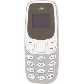 DAUZ Smallest Phone, Mini Cell Phone GSM 380mah Battery for Adults (Grey)