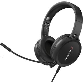 AVerMedia AH313 USB Headset with Detachable Omnidirectional Microphone, USB-A, Compatible with Zoom, Skype, Teams, and More for Working, Gaming, and Learning