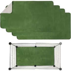 4PCS Guinea Pig Bedding Fleece Cage Liner for 24inch x 16inch Cage,Guinea Pig Fleece Blanket Cage Liner 24inx16in