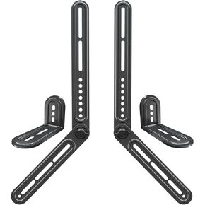 Mounting Dream Soundbar Mount Fits Most Sound Bars Up to 15 lbs, Mounting Soundbar Above or Under TV, Sound Bar Mounting Brackets for TV, Sound Bar Mount with Detachable Extension Plates MD5422