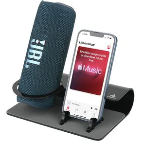 TXEsign Acrylic Desktop Stand Holder Compatible with JBL Flip 4/JBL Flip 5/JBL Flip 6/Beats Pill+/Bushnell Wingman/iPhone, Clear Table Holder for Bluetooth Speaker and Smartphone (Transparent)