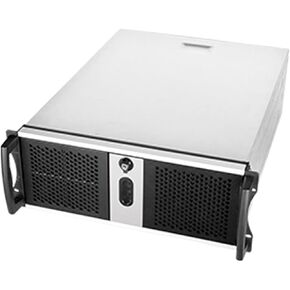 Chenbro RM42300 Rackmount Server Chassis - 4U - ATX - Non-hot-swap - no Power Supply (ATX/PS/2) - Black Front Bezel - USB (RM42300-F1U3)