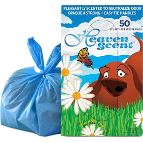 Heaven Scent Scented Pet Waste Bags with Easy Tie Handles