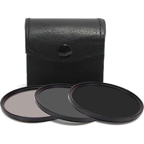 49mm Neutral Density Filter Set ND2,ND4, ND8 Filter for Camera Lenses, Photography Protect Lens Filter