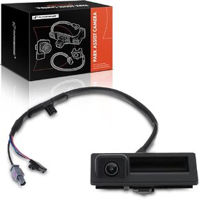 A-Premium Park Assist Camera Rear View Backup Reverse Camera Compatible with Select Volkswagen Models - 2017 2018 2019 Passat - Replace# 561827566D9B9