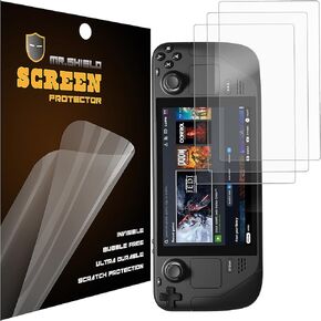Mr.Shield Screen Protector For Steam Deck/Steam Deck OLED 2021 & 2022 & 2023 Anti-Glare [Matte] [3-Pack] Screen Protector (PET Material)