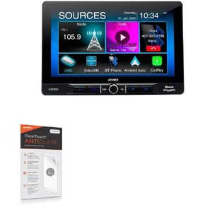 واقي شاشة BoxWave متوافق مع Jensen CAR110X (10.1 بوصة) - ClearTouch مضاد للتوهج (عبوتان)، غلاف غشاء غير لامع مضاد لبصمات الأصابع