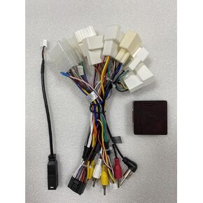 16pin Radio Stereo Power Harness Cable Wire for Toyota Camry Prado Highlander Tacoma Hilux RAV4 Corolla w/JBL OEM Camera Original USB Adapter Steering Wheel for Aftermarket Android GPS Navigation