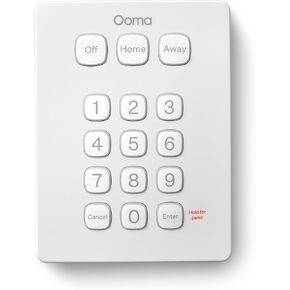 Ooma Keypad, Works with Ooma Smart Home Security. No Contracts and Free self-Monitor Plan. Optional Professional Monitoring, Motion Sensor, Water Sensor, Smoke and Garage Door Sensor.