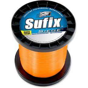 Sufix Siege 3000-Yards Spool Size Fishing Line (Tangerine, 14-Pound)