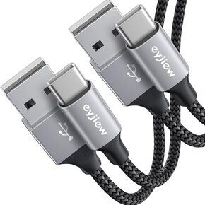 USB C Cable [3.3ft, 2-Pack] USB A to Type C Charger Cable Premium Nylon 3A Fast Charge for iPhone 16/16 Pro/16 Plus/16 Max Plus and More