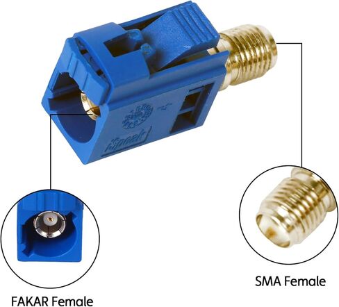 5 حزم FAKAR C أنثى إلى SMA أنثى Interseries هوائي محول موصل للمركبة لتحديد المواقع والملاحة AM/FM راديو الأقمار الصناعية in Kuwait