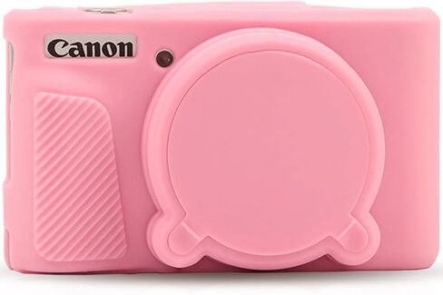 Camera Cover for Canon PowerShot SX730 HS, SX740 HS Digital Camera, Soft Silicone Protective Cover with Removable Lens Cap, Travel Camera Case for Photographers - Black in Saudi Arabia