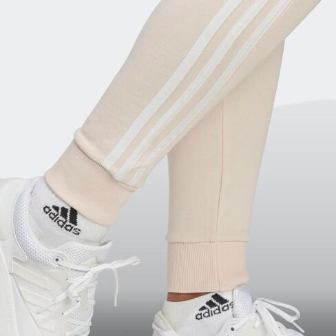 adidas Women's Plus Size Essentials 3-Stripes French Terry Cuffed Pants in Kuwait