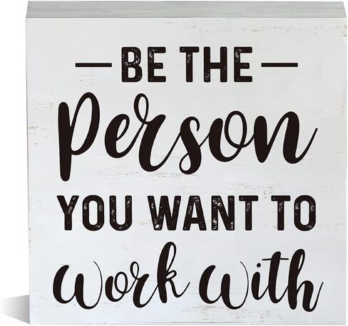 Farmhouse Be kind Wooden Box Sign Rustic Everyone You Meet is Fighting Wood Block Tabletop Sign Desk Sign Decor for Home Office Classroom Shelf 5 X 5 Inches in Kuwait