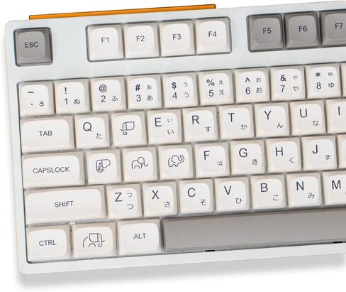 Gliging PBT 137 Key XDA Profile DYE-SUB أغطية المفاتيح اليابانية الرمادية شخصية موضوع Keycap للوحة المفاتيح الميكانيكية Cherry Mx Switch in Saudi Arabia
