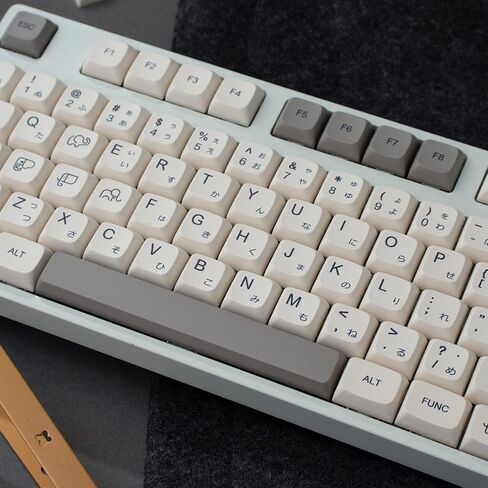 Gliging PBT 137 Key XDA Profile DYE-SUB أغطية المفاتيح اليابانية الرمادية شخصية موضوع Keycap للوحة المفاتيح الميكانيكية Cherry Mx Switch in Saudi Arabia