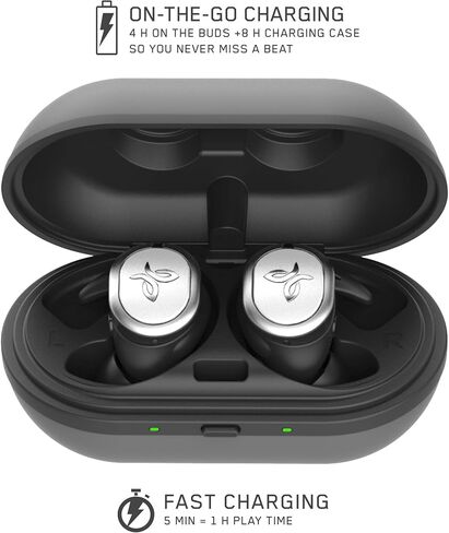 Jaybird RUN True Wireless Headphones for Running, Secure Fit, Sweat-Proof and Water Resistant, Custom Sound, 12 Hours In Your Pocket, Music + Calls (Drift) in Saudi Arabia