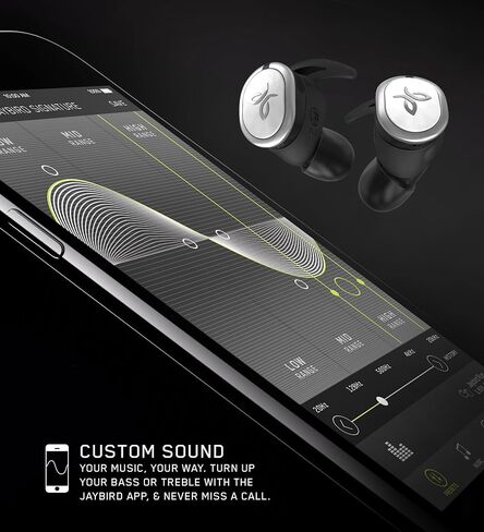 Jaybird RUN True Wireless Headphones for Running, Secure Fit, Sweat-Proof and Water Resistant, Custom Sound, 12 Hours In Your Pocket, Music + Calls (Drift) in Saudi Arabia