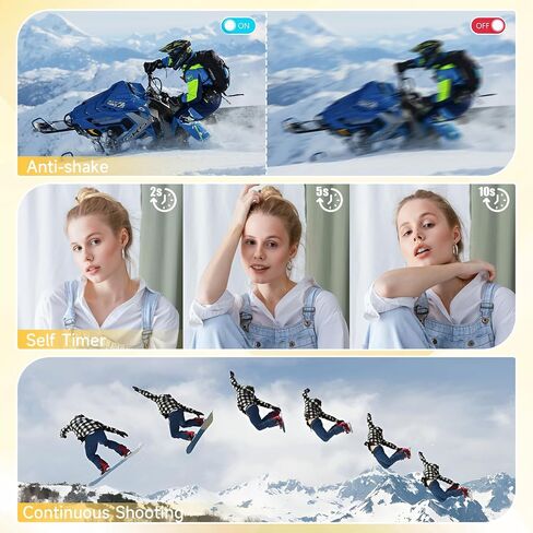 Digital Camera, Autofocus 48MP UHD 4K Vlogging Camera 16X Digital Zoom, Portable Compact Point and Shoot Digital Camera for Teens Adult Beginner in Saudi Arabia