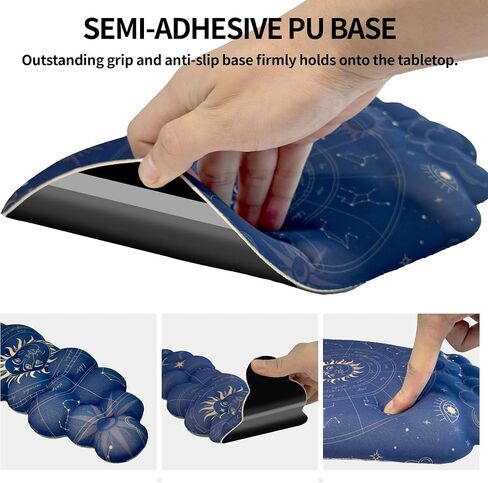 Ergonomic Mouse pad and Keyboard Wrist Rest,2 in1 Cloud Keyboard Wrist Rest+Cloud Mouse Pad, Non-Slip Wrist Rest for Computer Keyboard, Made Easy Typing & Relieve Wrist Pain Green in Saudi Arabia