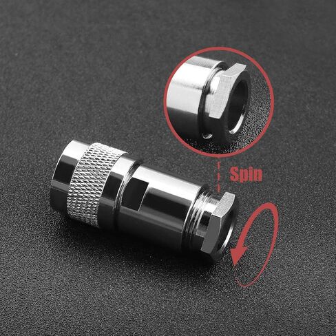 5Pcs PL259 Cable Clamp Compression Plug Coaxial Adapter for 7D-FB RG213 RG214 LMR400 RG8X in Saudi Arabia