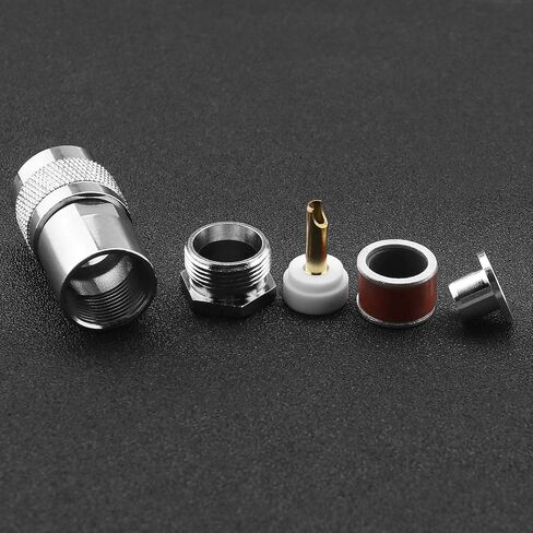 5Pcs PL259 Cable Clamp Compression Plug Coaxial Adapter for 7D-FB RG213 RG214 LMR400 RG8X in Saudi Arabia