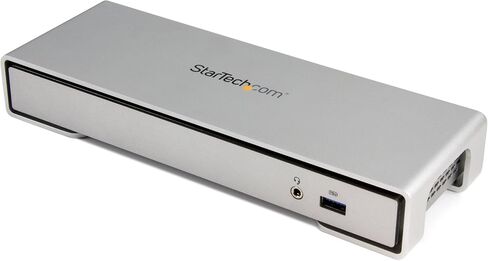 StarTech.com Thunderbolt 2 Dock - 4K - Laptop Docking Station - Thunderbolt to HDMI / USB 3.0 / Gigabit Ethernet / eSATA (TB2DOCK4KDHC),Silver in Saudi Arabia