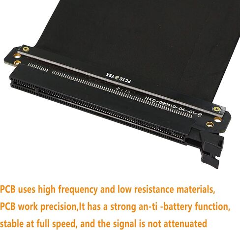 SinLoon PCI-E Express X16 Riser Extend Card PCIE 3.0 Cable Card Extension Port Adapter High Speed Riser Card Compatible with GTX RTX Series, Radeon Series Graphics Card （300mm） in Saudi Arabia
