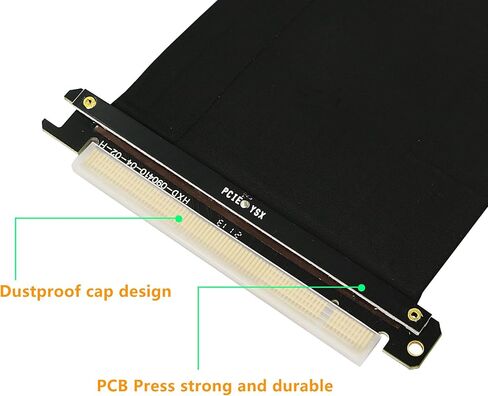 SinLoon PCI-E Express X16 Riser Extend Card PCIE 3.0 Cable Card Extension Port Adapter High Speed Riser Card Compatible with GTX RTX Series, Radeon Series Graphics Card （300mm） in Saudi Arabia