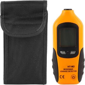Microwave Leakage Detector, T-M2 Digital LCD Display High Precision Radiation Meter Tester, High Sensitivity to Radiation and Built in Alarm Function, No Need Recalibration