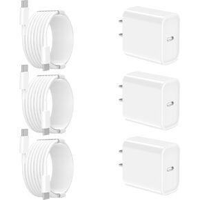 【Apple MFi Certified】iPhone Fast Charger, Kindtoy 2Pack PD 20W USB-C Power Wall Charger Type-C Fast Charging with 6FT Type-C to Lightning Cable Cable for iPhone 14 13 12 11 Pro Max XS Mini XR X 8 iPad