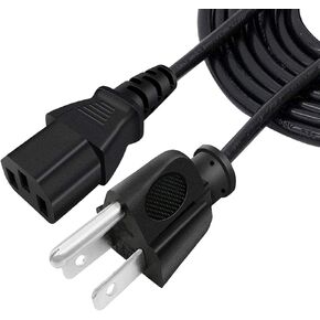 8ft AC Power Cord Replacement for Sony Playstation 4 Pro PS4 Pro Console Viewsonic 24inch VX2452mh XG2402 XG2401 27inch VX2758-2kp-mhd XG2701 Monitor 3 Prong Power Cord