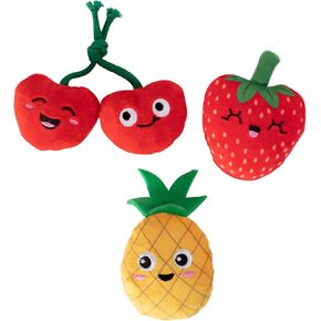 Fringe Studio Plush Dog Toy Set, Don’t Panic, We're Organic, Small 3 Piece Set, Pet Shop Collection (662053)