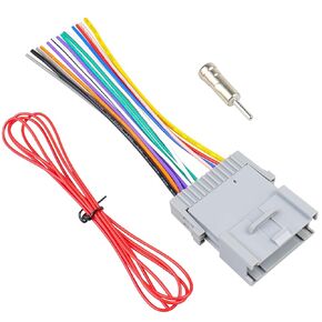 Radio Stereo Wiring Harness Kit Compatible with Chevrolet Silverado Tahoe Avalanche,Car Radio Wire Harness Adapter Replacement for GMC Sierra Yukon Buick Aftermarket Stereo Plug