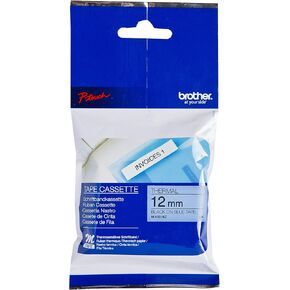 Brother M531 Labeling Tape - Black On Blue