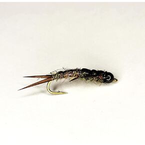 Tungsten Head Stonefly Nymph - Wet Fly - Size #10 - Pack of 3 – Premium Hand Tied Quality - Flyfish for Trout, Bass, Bluegill, Crappie, Grayling, and Other Gamefish – Golden Tippet Fly Co., Dark