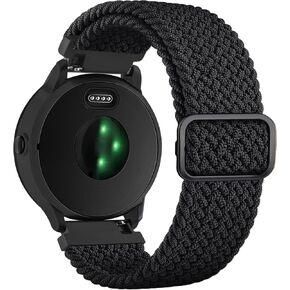 أشرطة Vanjua متوافقة مع Garmin Venu 2 Plus / Venu Sq / Venu / Vivoactive 3 Watch Band للنساء والرجال، حزام بديل رياضي من النايلون الناعم لـ Garmin Vivomove Sport، Vivoactive 3 Music، Forerunner 645 / 245 Music Watch الذكية
