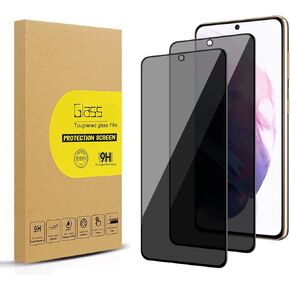 2 Pack Privacy Screen Protector for Samsung Galaxy S21 Plus / S21+ 5G 6.7 inch[Anti-Spy Tempered Glass], Ultra HD, Anti-Scratch, Bubble-Free, Easy Install Protective Glass[NOT for Galaxy S21]