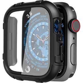 Power Theory Case for Apple Watch 45mm Hard Bumper with Integrated Premium Shatter Resistent Screen Protector, [Full Body Protection], Easy Snap On Install, Anti-Scratch, [Shock Resistent], Series 8/7
