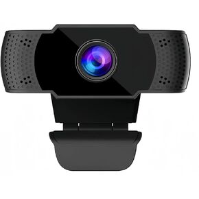 1080P Full HD Webcam, USB Computer Web Camera with Microphone, Noise Reduction and Low Light Correction, Web Cam for Online Calling/Conferencing, Zoom/Skype/Facetime