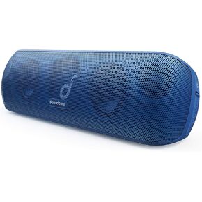 Anker Soundcore Motion+ Bluetooth Speaker with Hi-Res 30W Audio, Extended Bass and Treble, Wireless HiFi Portable Speaker with App, Customizable EQ, 12-Hour Playtime, IPX7 Waterproof, and USB-C, Blue
