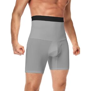 SLIMBELLE Mens Shapewear Shorts Tummy Shaper High Waist Slimmer Control Belly Underwear Girdle Abdomen Compression Panty