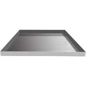 32" x 30.5" 1.5" Heavy Duty Stainless Steel Washer Machine Drain Pan, SS 304 Thick 18GA Drip Tray Catch