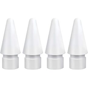 Replacement Tips Compatible with Apple Pencil 2nd Generation/ 1st Generation, Pencil Nibs Accessories for iPad Pencil 2/1 Gen, No Wear Out Fine Point Precise Control Pen 4 Pack