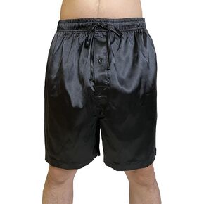 Men's Novelty Silky Satin Boxer Shorts Printed Silk Sleep Short Underwear Halloween Satin Pajamas Bottoms