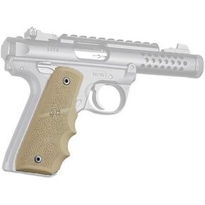 Hogue Ruger 22/45 MKIV Rubber Grip with Finger Grooves Flat Dark Earth