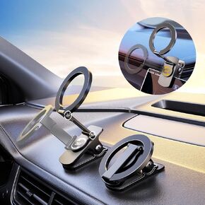 Antion for MagSafe Car Mount, Magnetic Phone Holder Clamp for Desktop, Universal 360°Pro Adjustable Magnetic Phone Mount for iPhone 15 14 13 12 Pro Max Plus Mini MagSafe Cases & All Phones